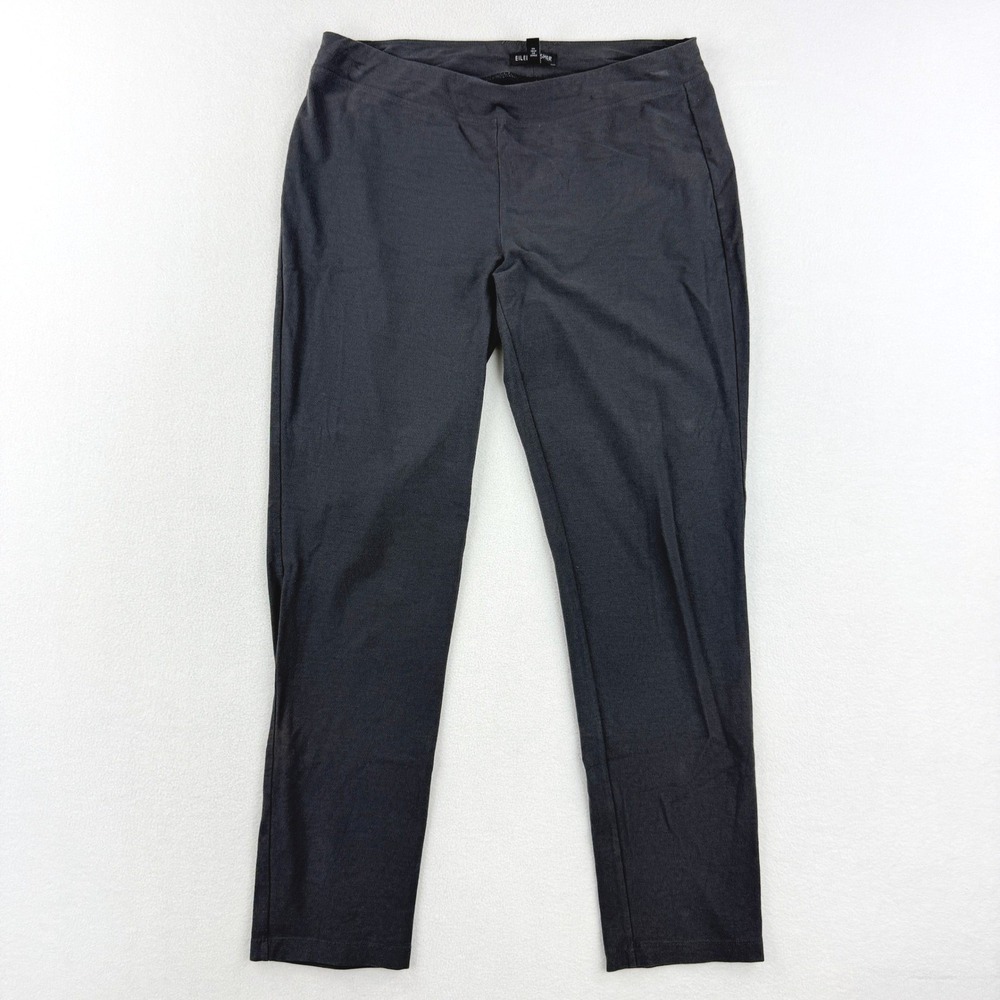 Eileen Fisher Slim Ankle Pants Women Size S Petite Charcoal Grey Viscose